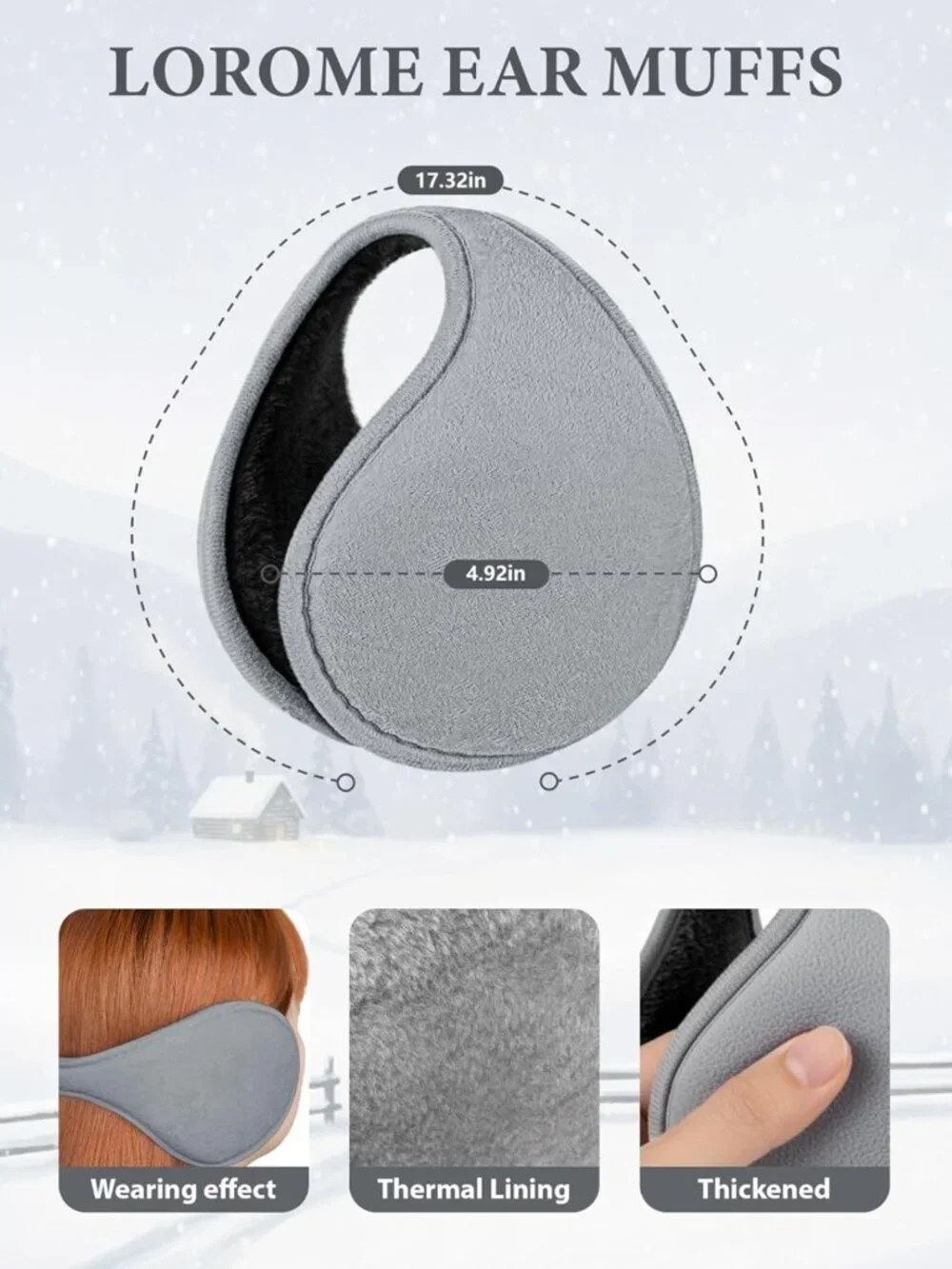 Cozy Winter Beanie, Scarf & Gloves Set with Ear Muffs | Touch Screen, One Size